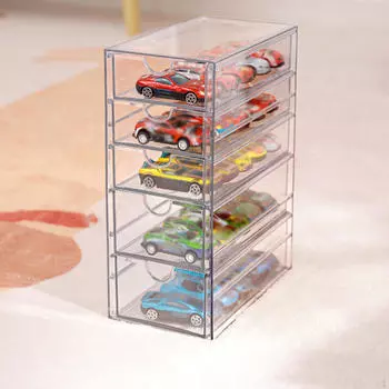 1/64 масштаб модели автомобилей ящик для хранения миниатюрный витрина, контейнер подставка для 5 layer