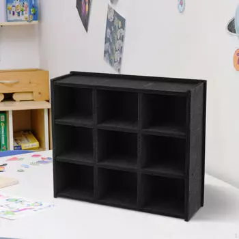 1:64 масштаба игрушечные грузовики дверь настенный ящик для хранения фетровый материал черный цвет для детей, чтобы организовать