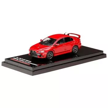 1/64 Mitsubishi Lancer Evolution X FINAL EDITION С демонстрационной моделью двигателя, цвет красный металлик