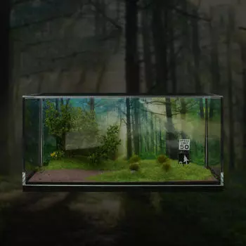 1/64 Модель автомобиля Сцена Фон Модель, Фон Дисплей Аксессуары, Проселочная Дорога