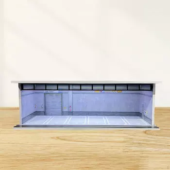 1/64 Модель автомобиля Витрина Гараж Чехол, Витрина Настольный Декор Транспортное средство Style A