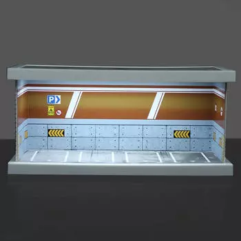 1/64 Модель автомобиля Витрина Миниатюрная сцена Орнамент Пылезащитный Микро Ландшафтный Декор Хранение Игрушек Style A