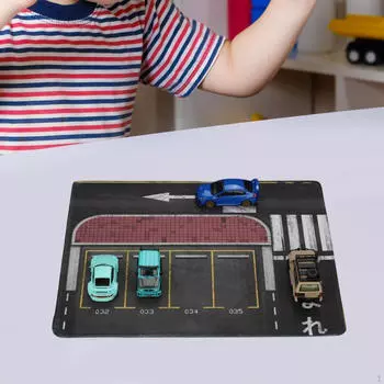 1/64 Парковка Автомобиль Сцена Коврик Многофункциональный Сворачивающийся Дисплей Модель Литой Гараж для 30x25cm