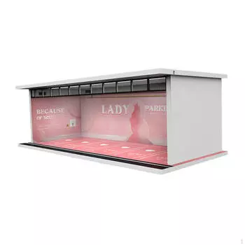 1:64 парковочных места литой автомобиль дисплей автомобиль гараж витрина пылезащитный чехол для Lady