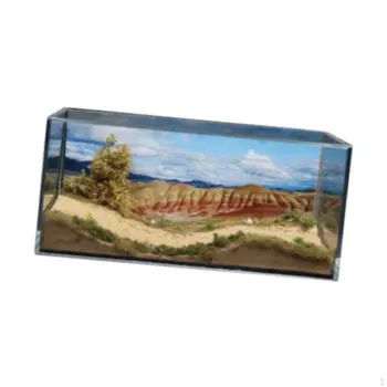 Витрина для модели автомобиля масштаба 1/64, акриловый чехол, ремесла, реалистичный фон для моделирования