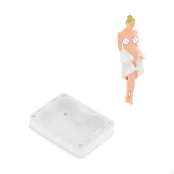 1/64 Scale Female Figures Bathing Scene Railway Layouts Diorama Accessory