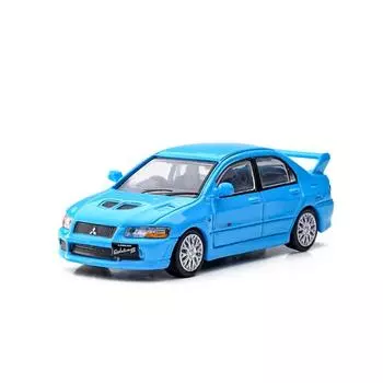 1:64 Синий JDM Lancer Evolution EVO 7 VII Racing Sport Модель Металлического Автомобиля