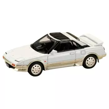 1/64 toyota MR2 1600G-LIMITED SUPER CHARGER/SUPER EDITION 1988 T BAR ROOF белый/бежевый металлик