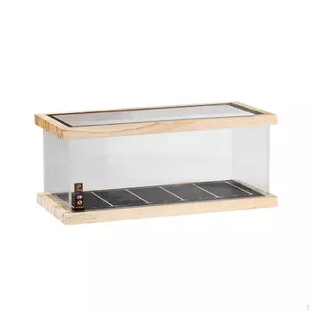 1/64 весы, витрина, пылезащитный органайзер для хранения, прозрачная акриловая витрина для учебы, миниатюра 1 Tier