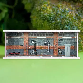 1/64 витрина для парковки, подставка для модели автомобиля из сплава, игрушечная диорама, витрина