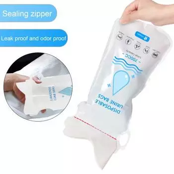 1/6/12/20 шт. 700 мл одноразовый мешок для мочи герметичный портативный дорожный самостоятельный автомобильный тур пробка кемпинг мужчины женщины экстренный мешок для мочи и рвоты 6pcs