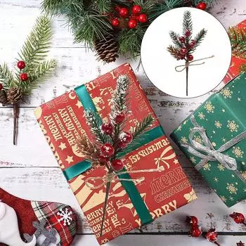 1/6/12 шт. DIY венок аксессуары украшения рождественский подарок упаковка принадлежности украшение дома 1pc