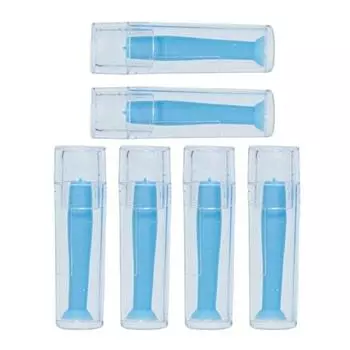 1/6/12 шт. плунжер для контактных линз, достаточное количество, простой инструмент для удаления контактных линз с сильной силой всасывания, прозрачный синий силиконовый инструмент для снятия линз, безопасный 6pcs
