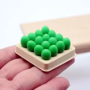 1/6 1/12 аксессуар для кукольного домика миниатюрный поднос для яиц с набором моделей из 16 яиц реалистичный микропейзажный орнамент для домашнего декора реквизит для фото розовый