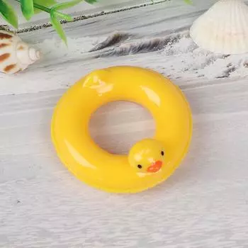 1:6 1:12 кукольных миниатюрных желтых уток жизни, кольцо для плавания для куклы, декор кукольного домика 4,5 см * 2 см
