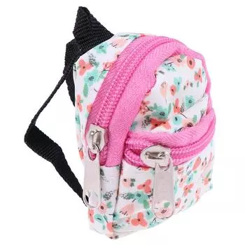 1:6 1:12 кукольных миниатюрных цветочных рюкзаков для школьных кукол
