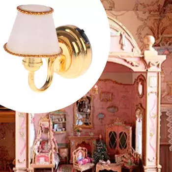 1:6 1:12 Кукольный Дом Настенный Светильник Лампа, Миниатюрная Модель, Ручная Работа, Украшения Ремесло Для Сцены Декорации