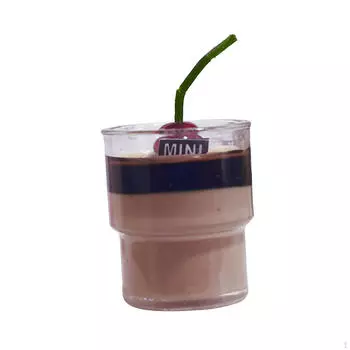 1/6 1/12 Кукольный домик Мусс Чашка Модель Десерт Украшение Игрушка Имитация Реалистичная Закуска DIY cherry coffee