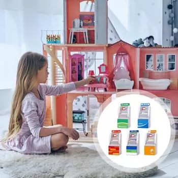 1/6 1/12 мини-банкомат, игрушечная модель кукольного домика, реалистичный миниатюрный банкомат, кукольные домики, декоративные украшения, фигурка, реквизит для фото, микропейзажный декор Random Style