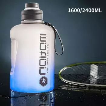 1.6/2.4L PC Large Capacity Sports Water Bottle Fitness Running Mountaineering Water Bottle Portable unisex Camping Water Bottle