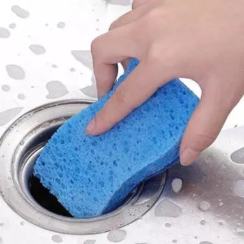 1/6/9 шт. губчатая щетка для мытья посуды, устойчивая к ржавчине, для использования на открытом воздухе, быстрая очистка, целлюлозно-хлопковая губка для мытья посуды 1pc