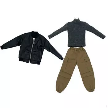 1/6 экшн-фигурка одежда модный наряд миниатюрная кукла аксессуары для 12 фигурок чёрный