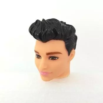 1/6 аксессуары для кукол, голова куклы для мальчика Кена, принца Кена, мужские куклы, головы для бойфренда Кена, игрушки «сделай сам» чёрный/телесный