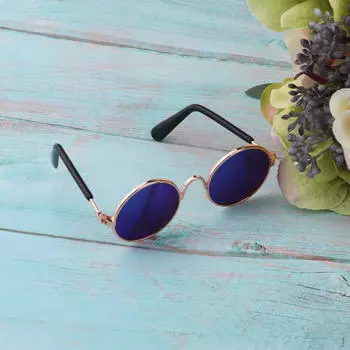 1/6 аксессуары для кукол, золотые круглые очки, солнцезащитные очки для кукол и марионеток