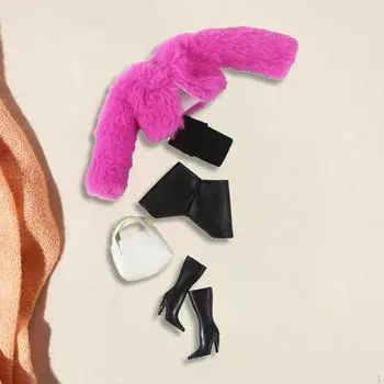 1/6 BJD Кукла Одежда Набор Одежды Координация Сцена Фото Реквизит Образовательный Модный Набор розы красного