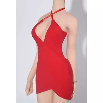 1/6 costume swimsuit figure woman 1/6 dress sexy costume (body, head, shoes, etc. are not included) red
