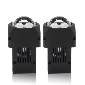 1,6-дюймовая мини-матричная светодиодная линза Гиперболоидный проектор Двухсветодиодная фара дальнего и ближнего света Противотуманная фара H4 H7 9005 9006 Светодиодная линза Автомобильный ретрофит