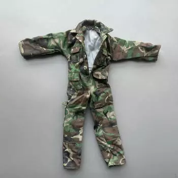 1/6 Фигурка Одежда Кукла Комбинезон Мужчины, Мода, Мини, Одевание Униформа Миниатюра