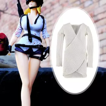 1/6 костюм DIY кукла одевается, кукольный декор, мини женская фигурка одежда фигурки для 12 white