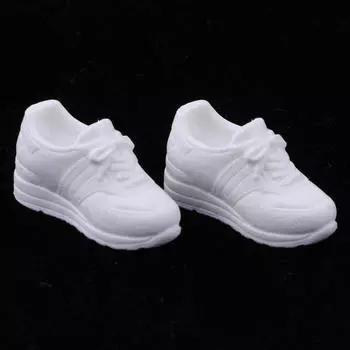 1/6 Кукольная обувь Кроссовки балетки, для куклы, 12 дюймов BJD Куклы Аксессуары ( Белый цвет)