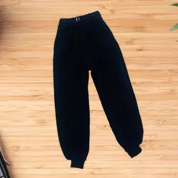 1/6 Кукольные штаны Миниатюрная одежда Расслабленные фигурки для 12 дюймов платья чёрный