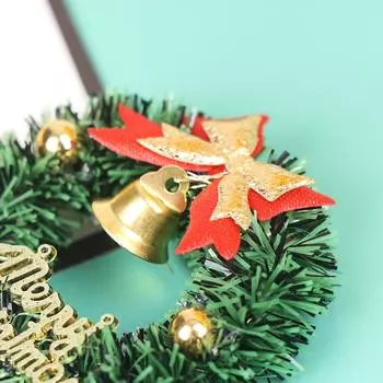 1:6 кукольных миниатюрных рождественских гирлянд, венок, модель куклы, рождественский декор, игрушка one size