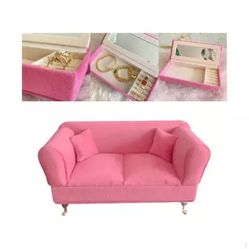 1/6 кукольный диван для гостиной или спальни, аксессуары 12-дюймовые куклы и фигурки Single Sofa