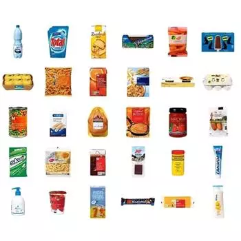 1:6 Кукольный Дом Мини Модель Немецкий Супермаркет Закуски Домашние Предметы Обстановки Случайный