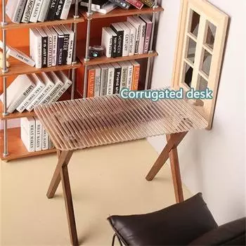 1:6 Кукольный домик Миниатюрный журнальный столик Обеденный стол Офисный стол Мебель DecorToy