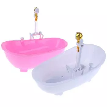 1/6 кукольный домик миниатюры электрическая мебель для ванны дети притворяются игрушкой белый