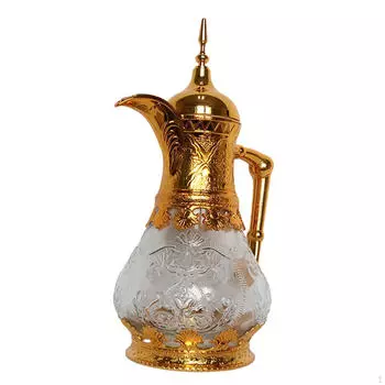 1,6 л кофейник в арабском стиле, чайник для сока, чая, термокувшин, универсальный изолированный графин для золотой
