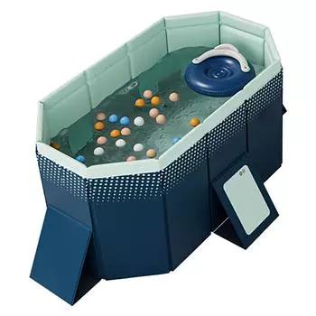 1,6 м складной бассейн прямоугольной формы утолщенный ПВХ бассейн для домашнего использования синий