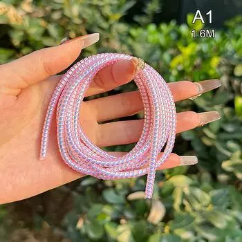 1,6 м спиральный кабель зарядного устройства шнур протектор противоразрывная пружина защитный трос для USB-кабеля зарядки наушников данных моталки A1