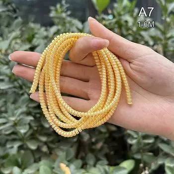 1,6 м спиральный кабель зарядного устройства шнур протектор противоразрывная пружина защитный трос для USB-кабеля зарядки наушников данных моталки