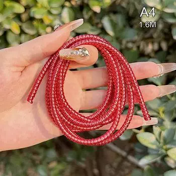 1,6 м спиральный кабель зарядного устройства шнур протектор противоразрывная пружина защитный трос для USB-кабеля зарядки наушников данных моталки