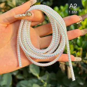 1,6 м спиральный кабель зарядного устройства шнур протектор противоразрывная пружина защитный трос для USB-кабеля зарядки наушников данных моталки A2