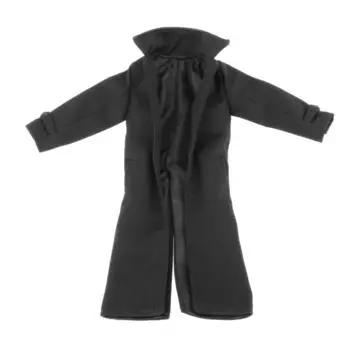 1/6 Man Wind Coat для TTL Enterbay 12 Action Figures Body Clothing Accessories чёрный
