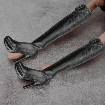 1/6 Масштаб Фигурка Обувь Сапоги Высокая Модель Креативная Женская Миниатюра для 12