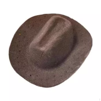 1/6 масштаб ковбойская шляпа декоративная DIY кукла наряд аксессуары вестерн модель игрушка для чёрный