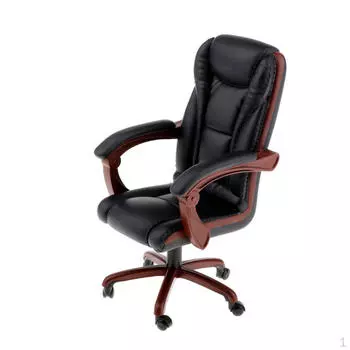 1/6 масштаб, модель вращающегося стула, миниатюрная фигурка, аксессуары для сцены, черный цвет